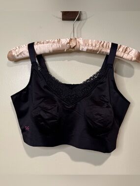 Ruby Ribbon Heritage Diva Lace Demiette Bra #1809 Women's Size 34 in black